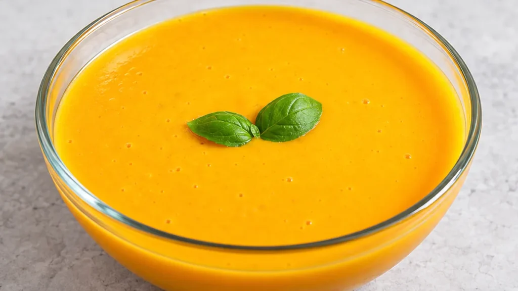 Crema de Calabaza Refrescante y Deliciosa - Crema calabaza: prepara esta receta fría y saludable, perfecta para los días calurosos. Disfruta de una entrada lige
