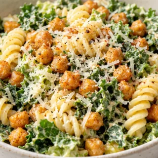 Ensalada César con Pasta: ¡Tu Nueva Obsesión! - ensalada césar con garbanzos cocidos