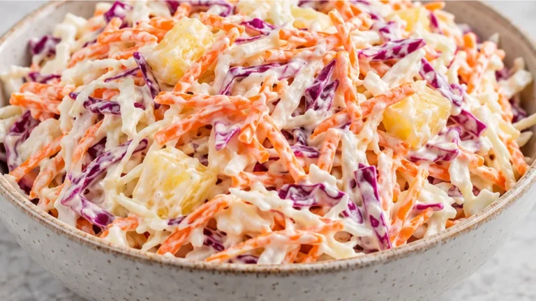 Ensalada Cremosa de Col y Zanahoria