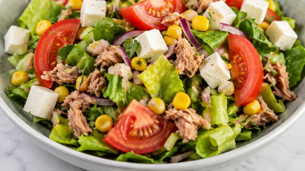 Ensalada de Atún con Queso Panela