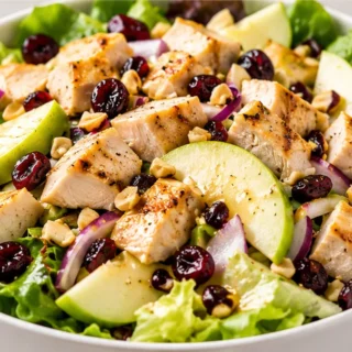 Ensalada de Pollo con Manzana Fresca