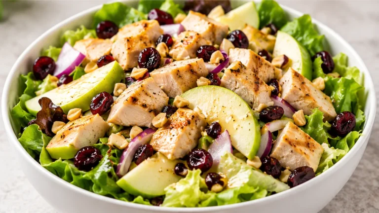 Ensalada de Pollo con Manzana Fresca