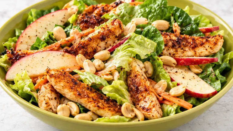 Ensalada de Pollo y Cacahuate Sorprendente