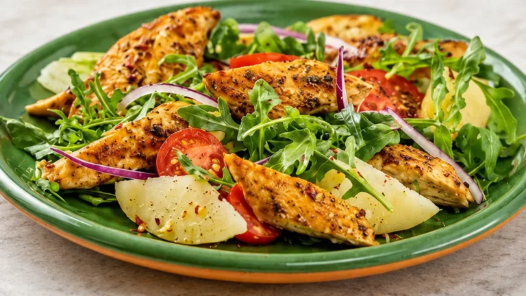 Ensalada de Papa y Pollo Fácil y Jugosa