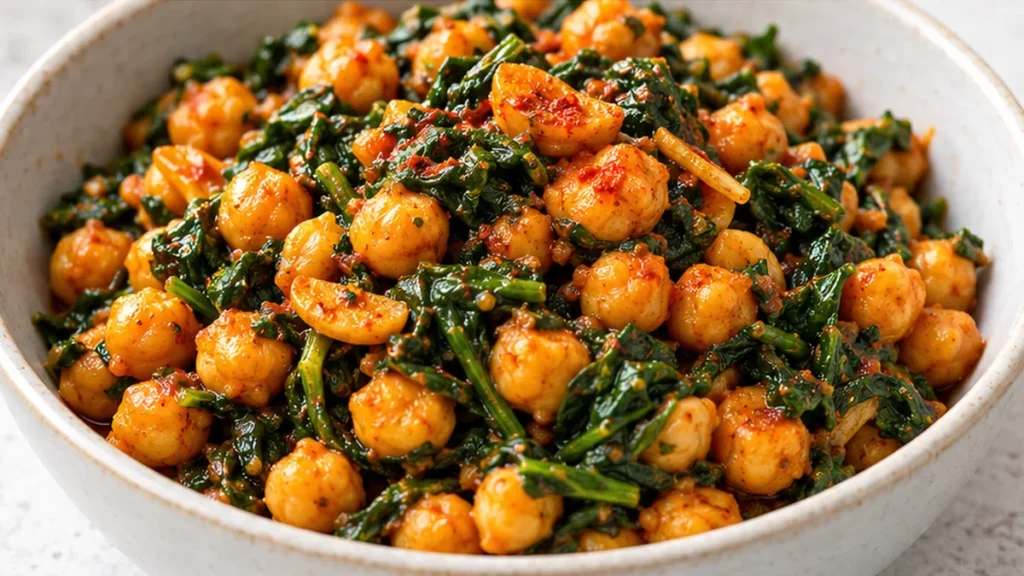 Espinacas con Garbanzos: ¡Sabor Sorprendente!