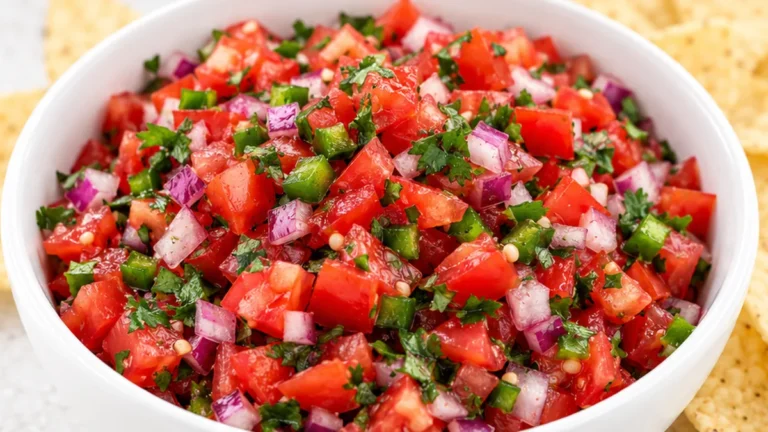 Pico de Gallo Fresco: ¡Explosión de Sabor!