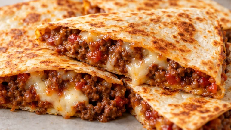 Quesadillas de Carne Molida con Chipotle