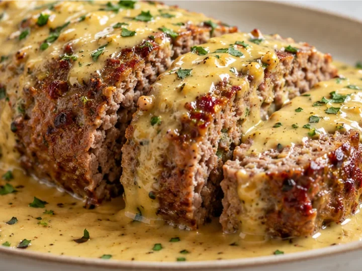 Rollo de Carne en Salsa de Mostaza