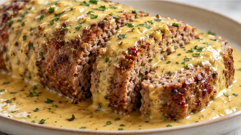 Rollo de Carne en Salsa de Mostaza